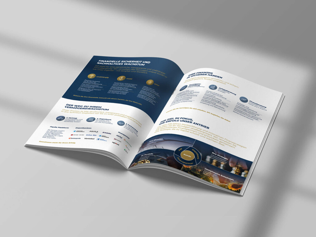 Ambassador Investment Partner – Markenstrategie, visuelle Identität, Website und Werbekampagnen Slider Brochure 02
