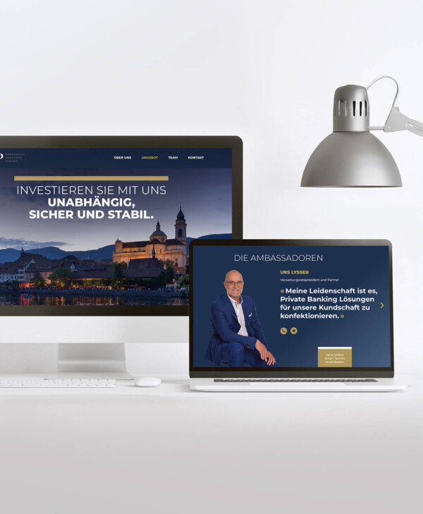 Ambassador Investment Partner – Website, Content, Texting und LinkedIn-Auftritt