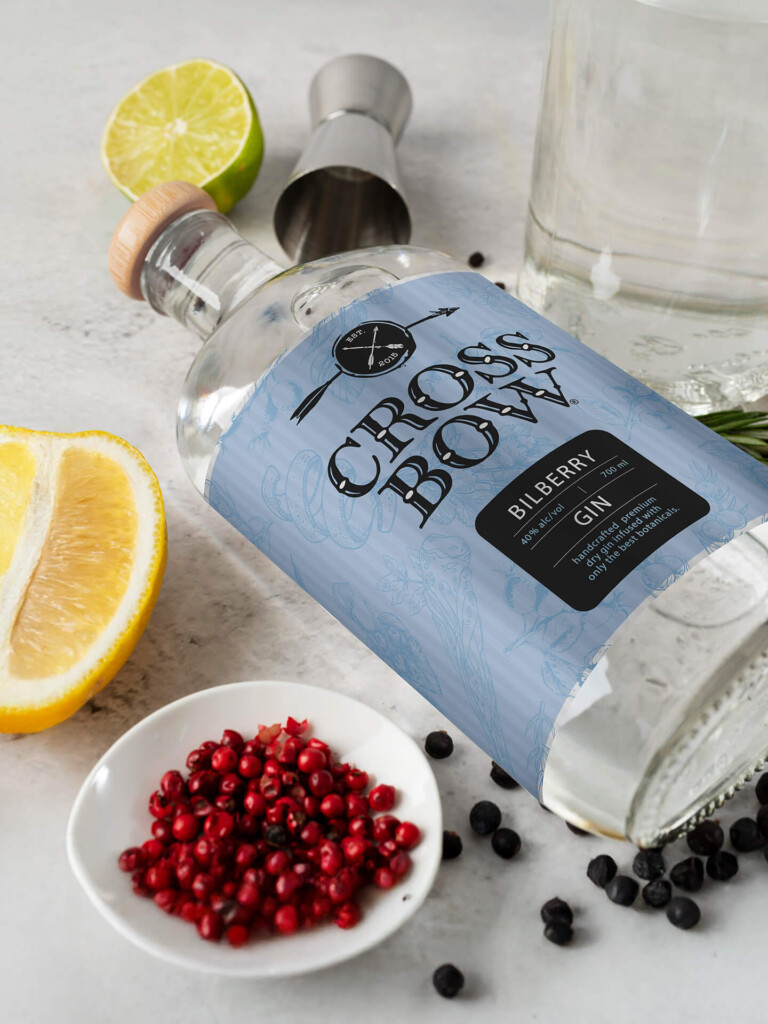Crossbow Gin – Handwerkskunst für Produkt und Design Packaging, Illustration und verkaufsfördernde Massnahmen 03