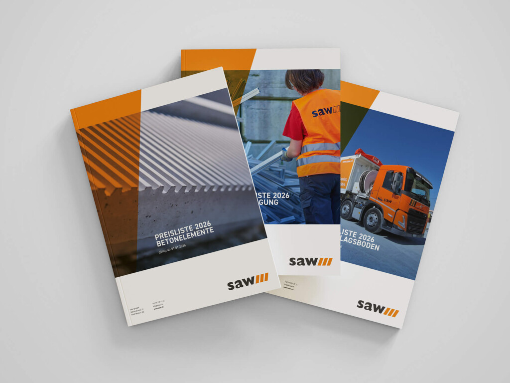 saw Gruppe – Broschüren, Preislisten, Kataloge und Inserate 02
