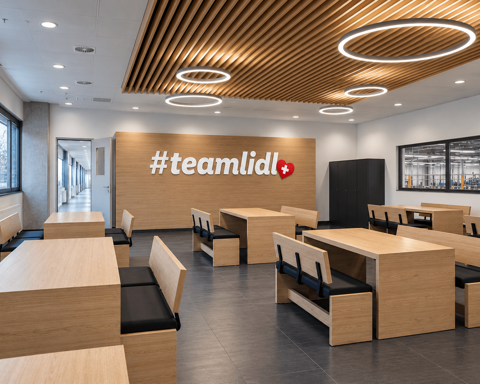 Lidl Schweiz – Interior Branding, Signaletik und Markeninszenierung für das Logistikzentrum Derendingen